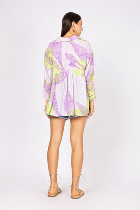 Camisa com Estampa Abstrata