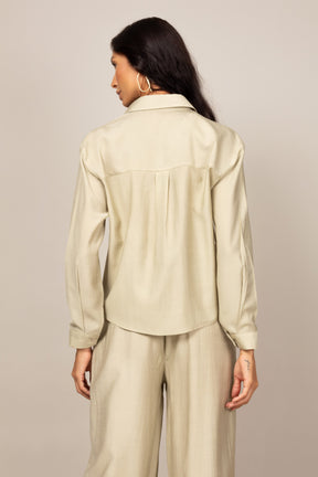 Camisa de Botão com Manga Longa