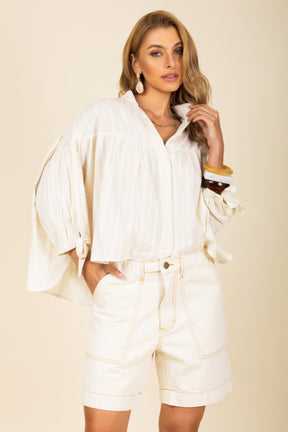 Bermuda Reta de Algodão