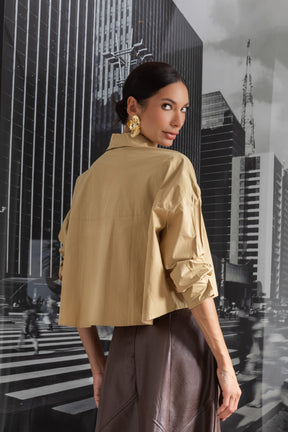 Camisa Cropped Oversized