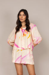 Conjunto de Short e Blusa com Estampa