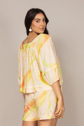 Conjunto de Short e Blusa com Estampa