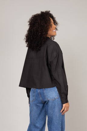 Camisa Cropped Oversized