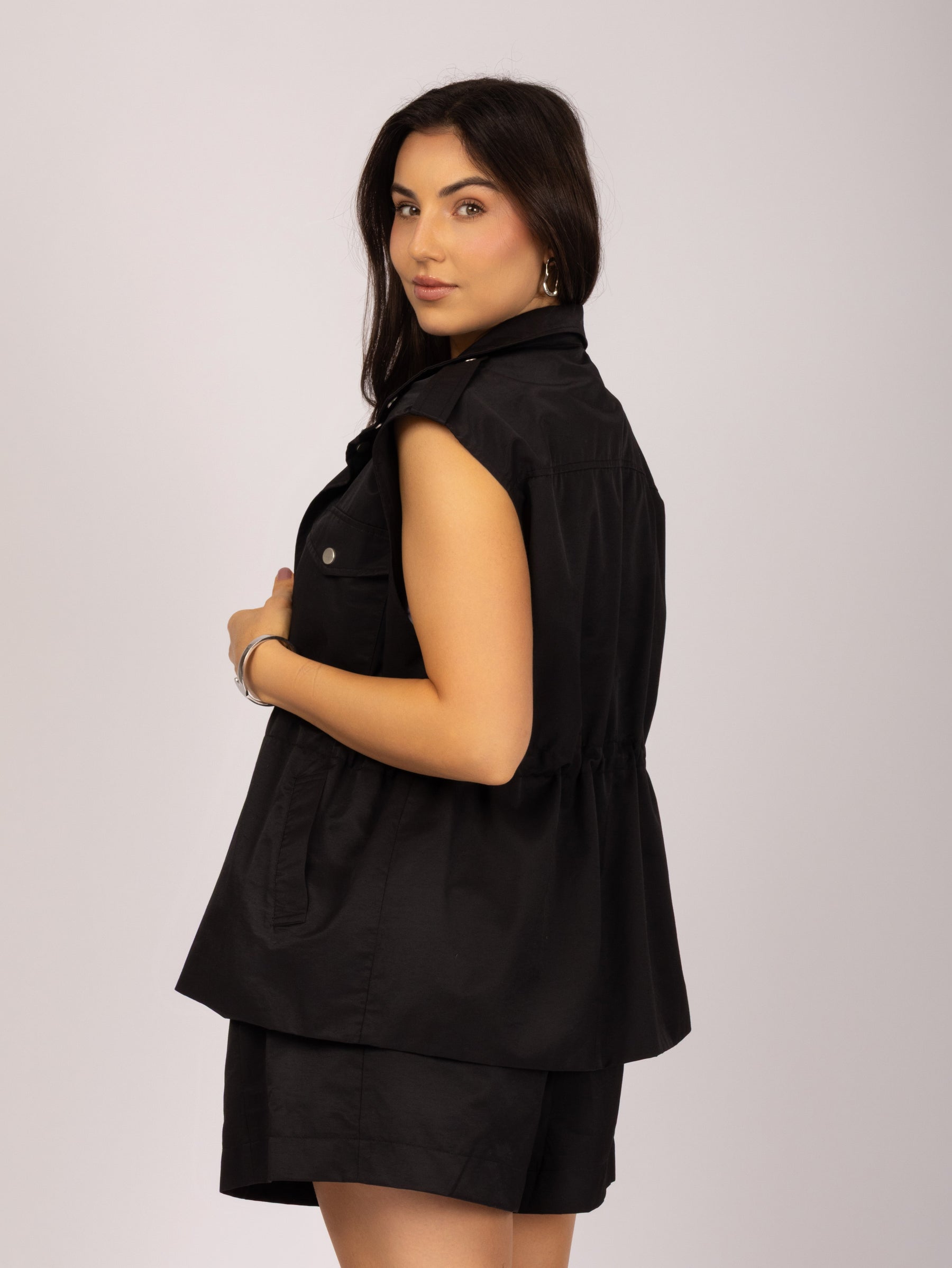 Shorts de Cintura Alta com Elástico