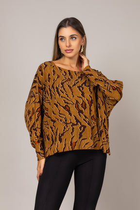 Blusa Manga Longa Estampada