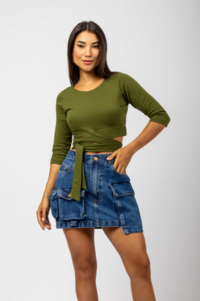 Cropped com Amarração