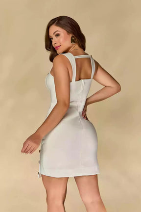 Vestido Agave Detalhe Saia Assimétrica