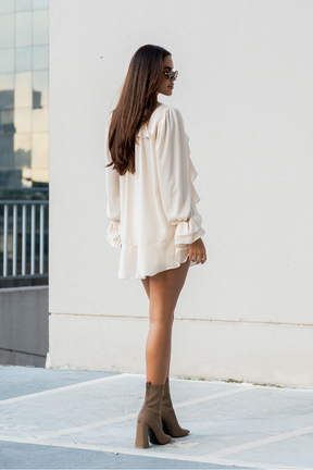 Conjunto Top Alça Short Evasê Fluído Sakura