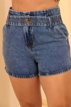 Short Hot Pant Lavagem Escura